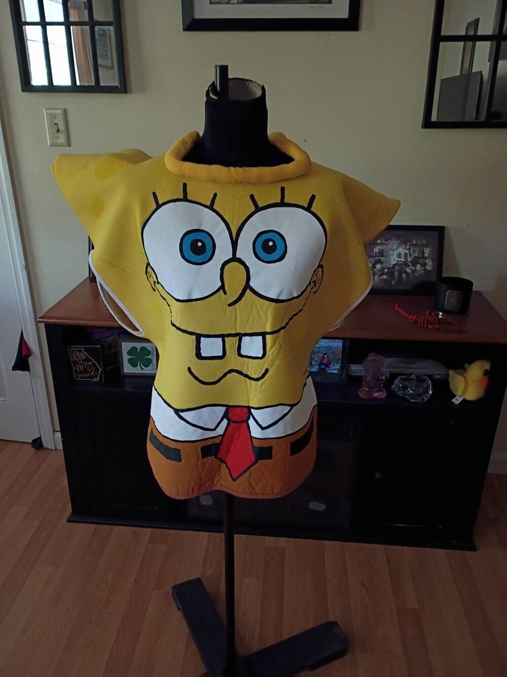 Vintage SpongeBob SquarePants Tunic Costume Halloween Cosplay Medium Rubies2001